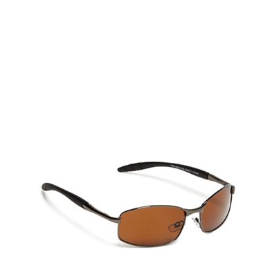 Brown rectangle sunglasses